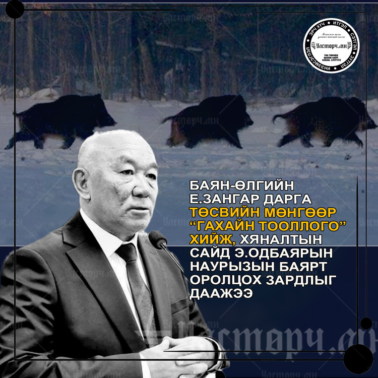 Баян-Өлгийн Засаг дарга Е.ЗАНГАР зэрлэг ГАХАЙН ТООЛЛОГО явуулж, илүү гарсныг нь АЛЖ ИДЭХ үү...